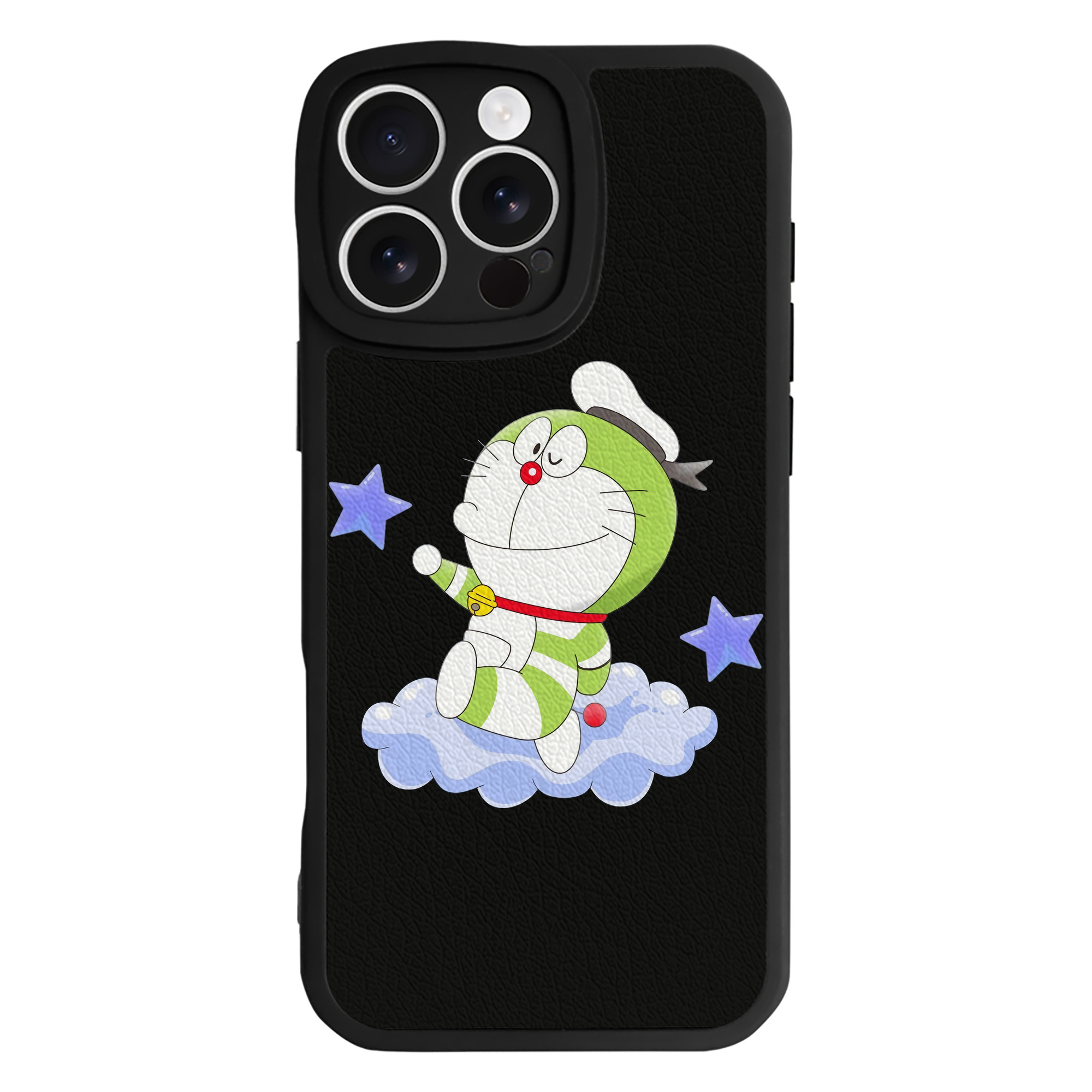 （画像用） ドラえもん Doraemon 【iPhone 16シリーズ対応】シリコンスマホケース（レザー調） 材質：シリコン